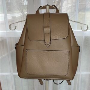 NEXT Nude/Tan Faux Leather Backpack Purse